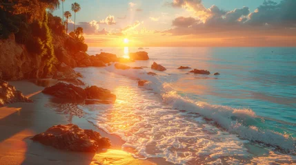Foto op Canvas Sunset at Laguna Beach, Orange County, California. © Matthew