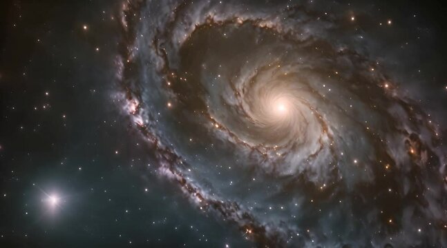 Stellar Vista: A Cosmic Glimpse of Spiral Galaxies and Stellar Wonders, Elements of this image furnished by NASA.