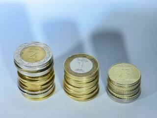 Saudi Arabia Coins With isolated on White Background