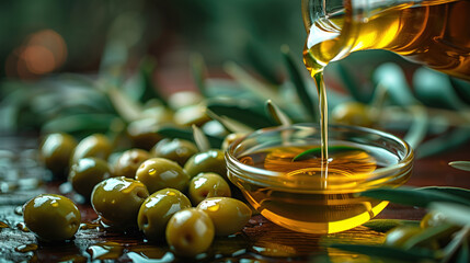 Olive oil - obrazy, fototapety, plakaty