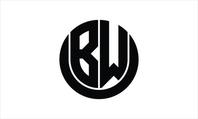 BW initial letter circle icon gaming logo design vector template. batman logo, sports logo, monogram, polygon, war game, symbol, playing logo, abstract, fighting, typography, icon, minimal, wings logo