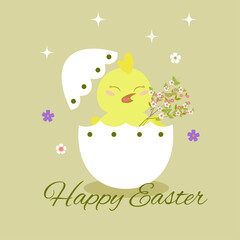 Newborn easter chick