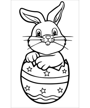 Easter coloring page for kids and adults 