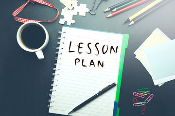 Lesson Planning. paper with text.