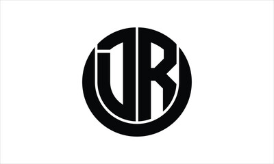 DR initial letter circle icon gaming logo design vector template. batman logo, sports logo, monogram, polygon, war game, symbol, playing logo, abstract, fighting, typography, icon, minimal, wings logo