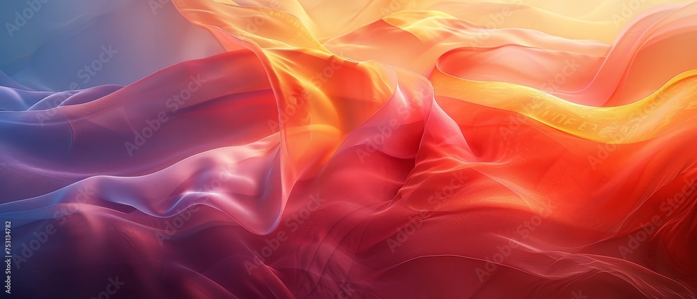 Aufkleber the spectrum of abstract colors in 3d