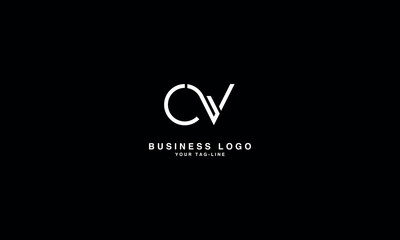 CV, VC, C, V, Abstract Letters Logo Monogram