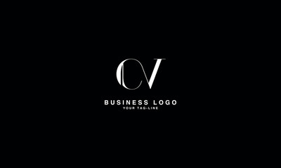 CV, VC, C, V, Abstract Letters Logo Monogram