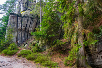 rock town in Adrspach, Czech Republic