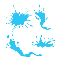 set of splash water design. liquid wave sign and symbol.