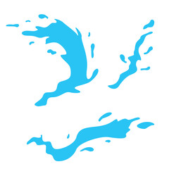 Obraz premium set of splash water design. liquid wave sign and symbol.