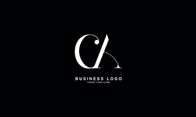 CA, AC, C, A, Abstract Letters Logo Monogram