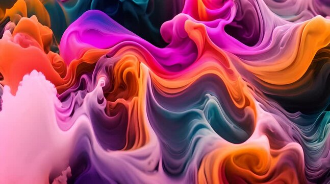 ink in water abstract background motion color wallpaper colorful cloud of ink