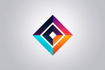 Geometric logo concept representing the structured yet fluid nature of creative expression and artistic vision.