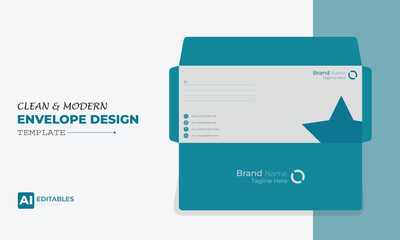 Clean and Modern Easy Editable Envelope Design
