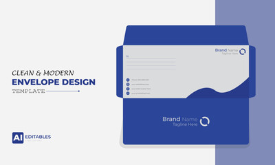 Clean and Modern Easy Editable Envelope Design