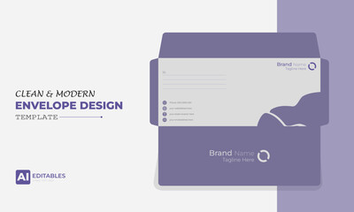 Clean and Modern Easy Editable Envelope Design