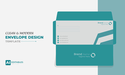 Clean and Modern Easy Editable Envelope Design