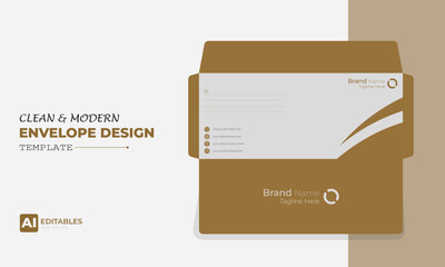 Clean and Modern Easy Editable Envelope Design