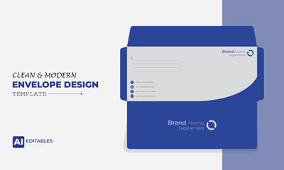 Clean and Modern Easy Editable Envelope Design