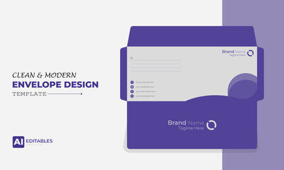 Clean and Modern Easy Editable Envelope Design