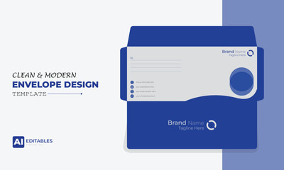 Clean and Modern Easy Editable Envelope Design