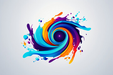Dynamic logo design featuring bold lines and vibrant colors, capturing the essence of creativity and innovation.