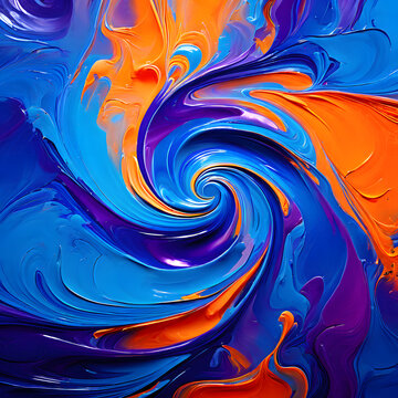 Abstract background featuring swirling hues of blue and purple intermingling with sporadic bursts