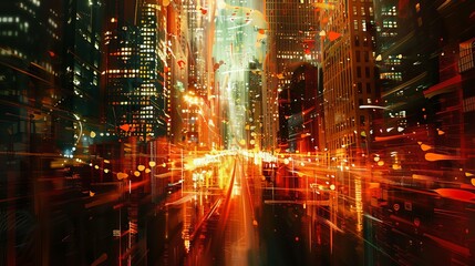 Obraz premium lights of numbers