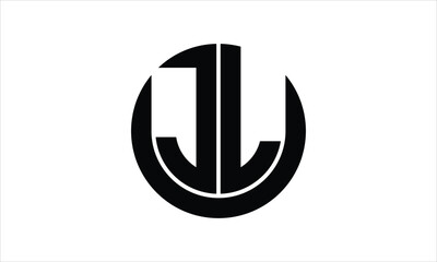 JL initial letter circle icon gaming logo design vector template. batman logo, sports logo, monogram, polygon, war game, symbol, playing logo, abstract, fighting, typography, icon, minimal, wings logo
