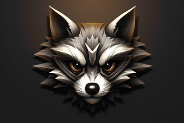 Curious raccoon icon, with its masked face and inquisitive eyes, symbolizing resourcefulness and intelligence.