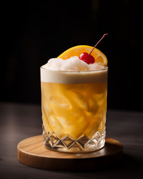 Amaretto Sour Cocktail Drink