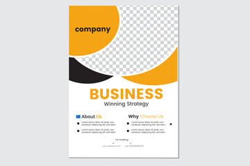 social media creative modern business flyer design template.