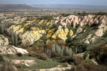 Views from Pigeon Valley in the region of Cappadocia, Turkey