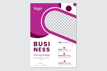 social media creative modern business flyer design template.