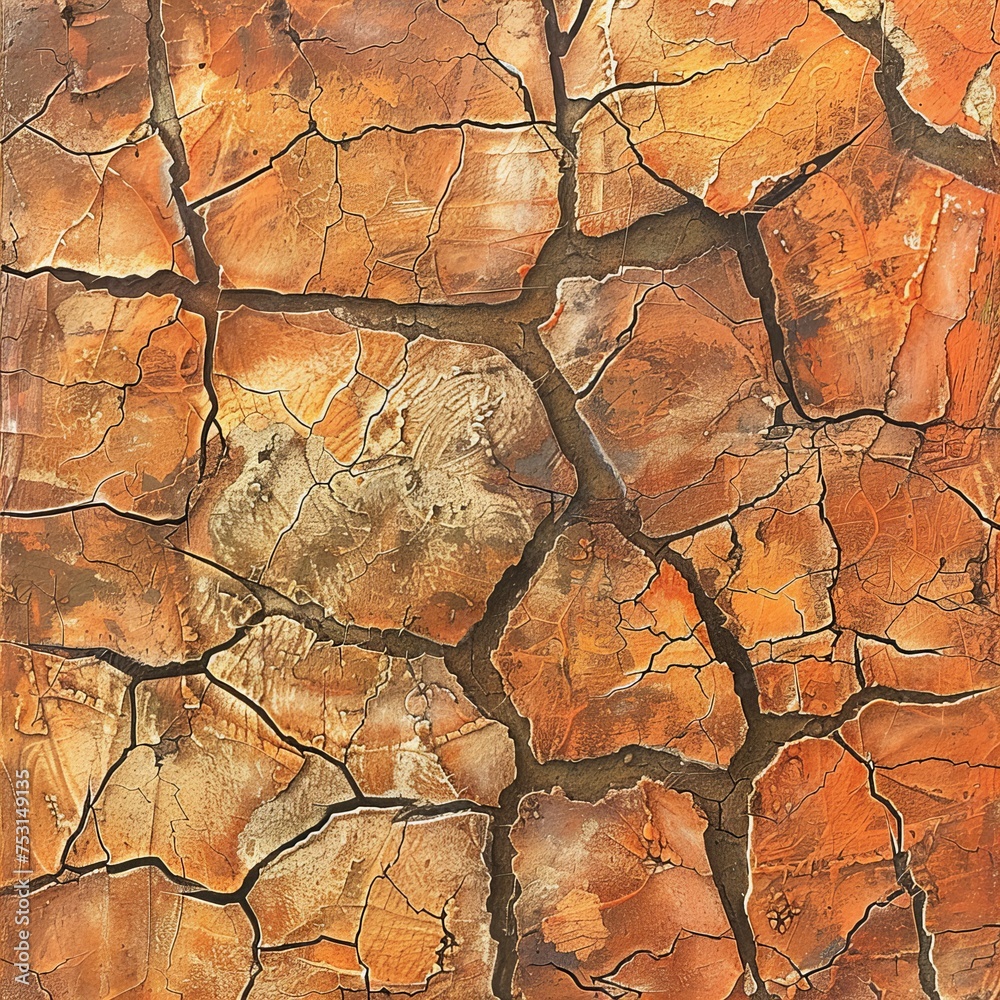 Canvas Prints cracked earth texture