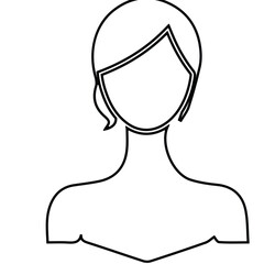 woman or female icon set