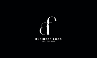 AF, FA, Abstract Letters Logo Monogram