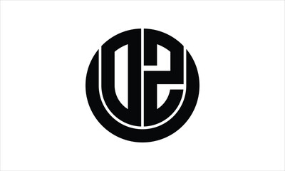 OZ initial letter circle icon gaming logo design vector template. batman logo, sports logo, monogram, polygon, war game, symbol, playing logo, abstract, fighting, typography, icon, minimal, wings logo
