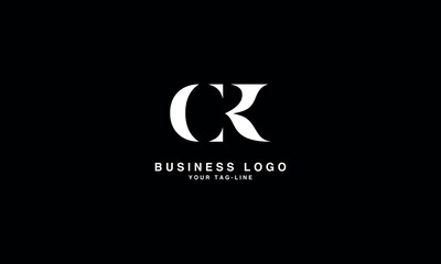 CK, KC, C, K, Abstract Letters Logo Monogram