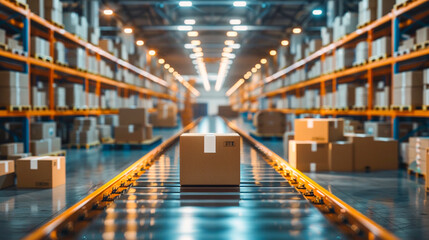 Cold chain logistics redefined through ecommerce fulfillment with green logistics ensuring sustainable shipping practices - obrazy, fototapety, plakaty