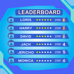 Fototapeta premium Game leaderboard with abstract background 