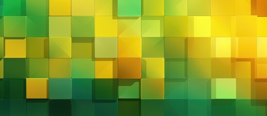 Yellow and green tiled 2d background