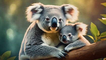 Fototapeta premium koala in tree