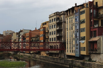 Naklejka na ściany i meble Girona's Timeless Charm: A Visual Journey Through History
