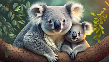 Obraz premium koala in tree