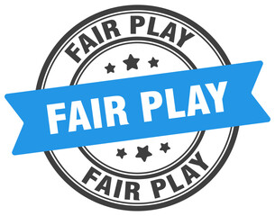 fair play stamp. fair play label on transparent background. round sign