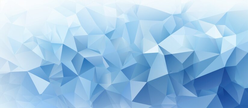 Light blue low poly polygonal background illustrated with repeating squares
