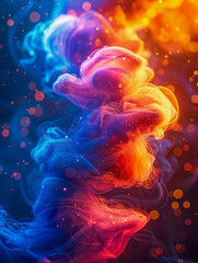 Nebula Swirl Abstract colorful cloud - obrazy, fototapety, plakaty