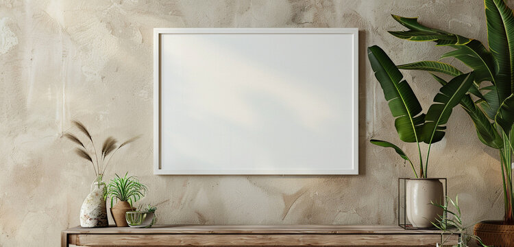 frame with herbs